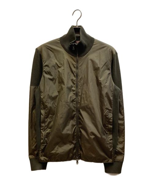 PRADA SPORTS（プラダスポーツ）PRADA SPORTS (プラダスポーツ) ナイロン切替ドライバーズニット グリーン サイズ:48の古着・服飾アイテム