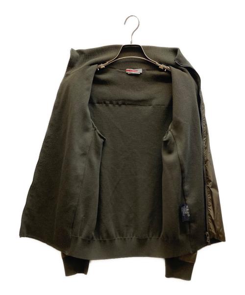 PRADA SPORTS（プラダスポーツ）PRADA SPORTS (プラダスポーツ) ナイロン切替ドライバーズニット グリーン サイズ:48の古着・服飾アイテム