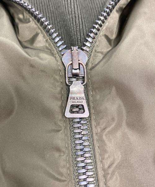 PRADA SPORTS（プラダスポーツ）PRADA SPORTS (プラダスポーツ) ナイロン切替ドライバーズニット グリーン サイズ:48の古着・服飾アイテム