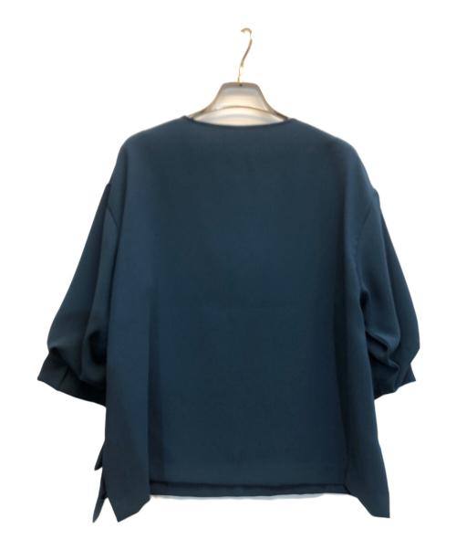 UNITED TOKYO（ユナイテッドトーキョー）UNITED TOKYO (ユナイテッドトーキョー) 7分袖Vネックタックブラウス グリーン サイズ:1の古着・服飾アイテム