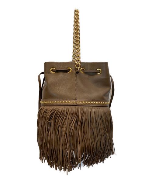 J&M DAVIDSON（ジェイ＆エム デヴィッドソン）J&M DAVIDSON (ジェイ＆エム デヴィッドソン) フリンジカーニバルショルダーバッグ M ブラウンの古着・服飾アイテム