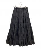 Couture d'adamクチュールドアダム）の古着「ティアードスカート」｜ブラック
