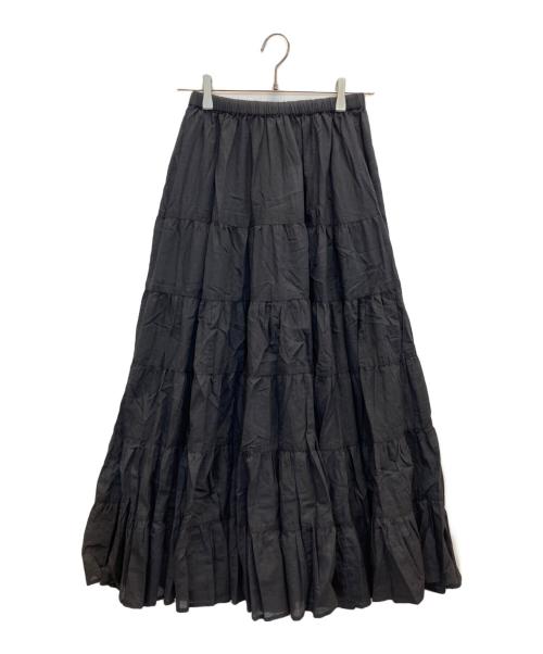 Couture d'adam（クチュールドアダム）Couture d'adam (クチュールドアダム) ティアードスカート ブラック サイズ:38 未使用品の古着・服飾アイテム