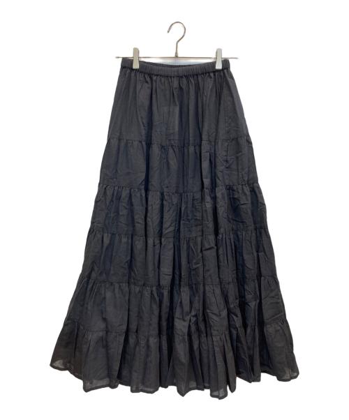 Couture d'adam（クチュールドアダム）Couture d'adam (クチュールドアダム) ティアードスカート ブラック サイズ:38 未使用品の古着・服飾アイテム
