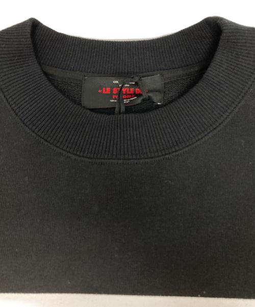 renoma（レノマ）renoma (レノマ) COUTURE D'ADAM (クチュールドアダム) ロゴプリントスウェット ブラック サイズ:38 未使用品の古着・服飾アイテム