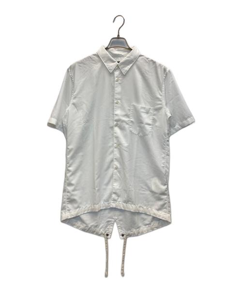 COMME des GARCONS HOMME DEUX（コムデギャルソン オム ドゥ）COMME des GARCONS HOMME DEUX (コムデギャルソン オム ドゥ) フィッシュテール半袖シャツ ホワイト サイズ:Ⅿの古着・服飾アイテム