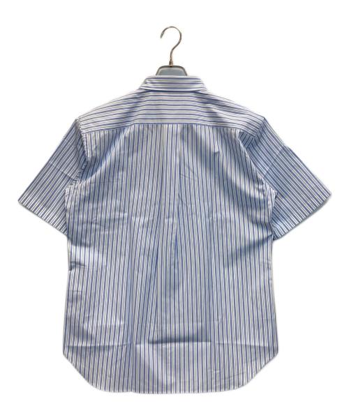 COMME des GARCONS HOMME DEUX（コムデギャルソン オム ドゥ）COMME des GARCONS HOMME DEUX (コムデギャルソン オム ドゥ) S/Sレギュラーカラーストライプシャツ ネイビー サイズ:Mの古着・服飾アイテム