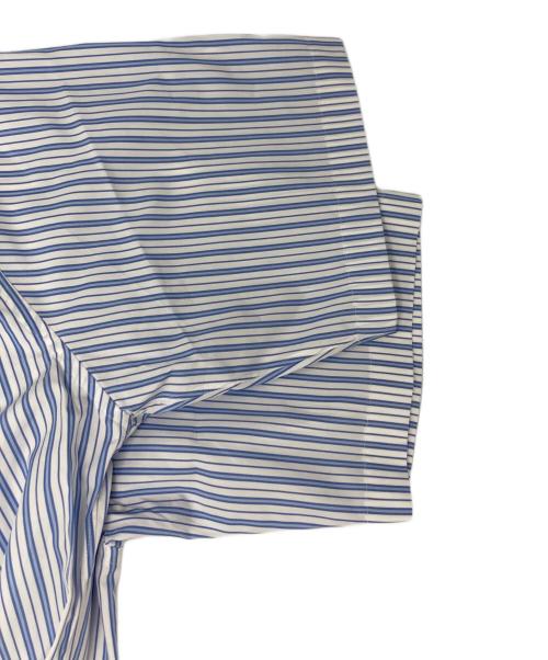COMME des GARCONS HOMME DEUX（コムデギャルソン オム ドゥ）COMME des GARCONS HOMME DEUX (コムデギャルソン オム ドゥ) S/Sレギュラーカラーストライプシャツ ネイビー サイズ:Mの古着・服飾アイテム