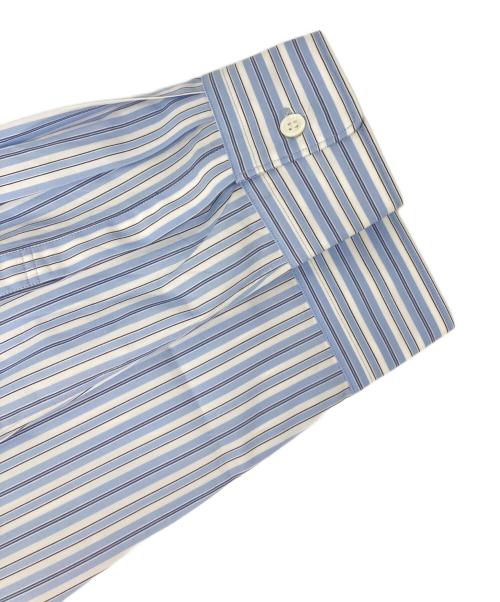 COMME des GARCONS HOMME DEUX（コムデギャルソン オム ドゥ）COMME des GARCONS HOMME DEUX (コムデギャルソン オム ドゥ) コットンブロードストライプシャツ ブルー サイズ:Mの古着・服飾アイテム