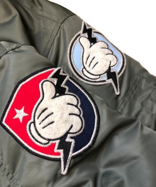 AVIREX（アヴィレックス）AVIREX (アヴィレックス) DISNEY (ディズニー) MA-1ジャケット カーキ サイズ:Mの古着・服飾アイテム