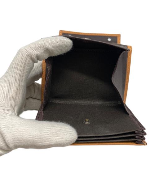 M+（エムピウ）m+ (エムピウ) 2つ折り財布 ブラウンの古着・服飾アイテム