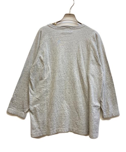 A BATHING APE（ア ベイシング エイプ）A BATHING APE (ア ベイシング エイプ) Champion (チャンピオン) T1011 ラグランスリーブカットソー グレー サイズ:LARGEの古着・服飾アイテム