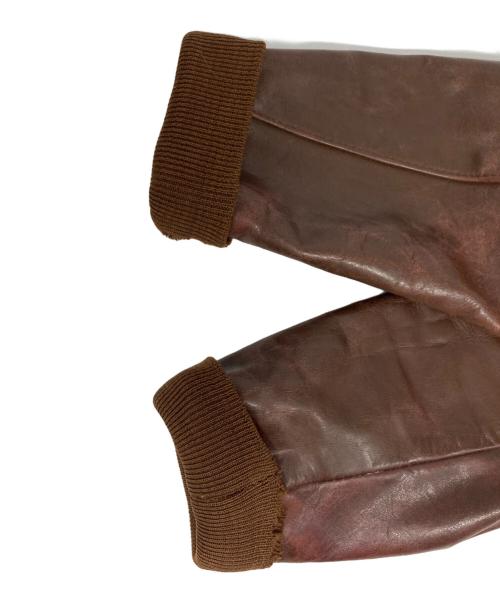 Aero LEATHER（エアロレザー）Aero LEATHER (エアロレザー) A-2フライトレザージャケット ブラウン サイズ:36の古着・服飾アイテム