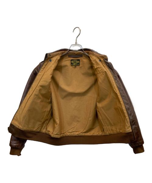 Aero LEATHER（エアロレザー）Aero LEATHER (エアロレザー) A-2フライトレザージャケット ブラウン サイズ:36の古着・服飾アイテム