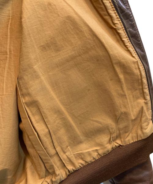 Aero LEATHER（エアロレザー）Aero LEATHER (エアロレザー) A-2フライトレザージャケット ブラウン サイズ:36の古着・服飾アイテム