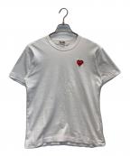 PLAY COMME des GARCONSプレイコムデギャルソン）の古着「ハートロゴTシャツ」｜ホワイト