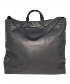 UNITED ARROWSユナイテッドアローズ）の古着「UNFINISHED LEATHER/2WAY レザートートバッグ」｜ブラック