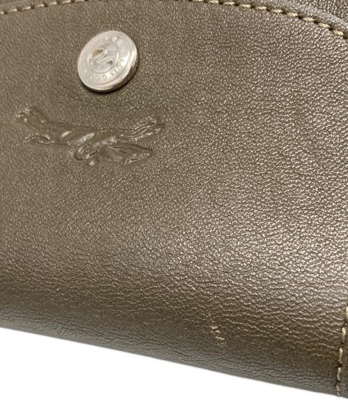 LONGCHAMP（ロンシャン）LONGCHAMP (ロンシャン) LE PRIAGE CUIR HANDBAG オリーブの古着・服飾アイテム
