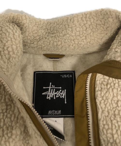 stussy（ステューシー）stussy (ステューシー) ボアジャケット ベージュ サイズ:Mの古着・服飾アイテム