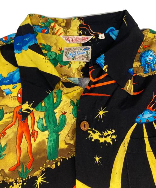 MISTER FREEDOM（ミスターフリーダム）MISTER FREEDOM (ミスターフリーダム) Sun Surf (サンサーフ) ロックンロールS/Sシャツ ブラック サイズ:Lの古着・服飾アイテム