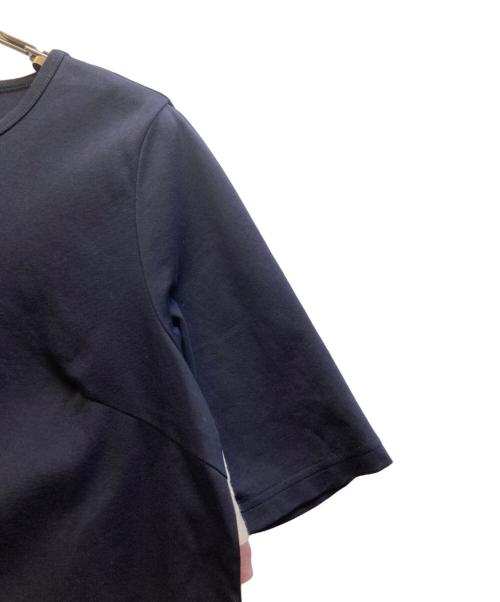 BLUE LABEL CRESTBRIDGE（ブルーレーベルクレストブリッジ）BLUE LABEL CRESTBRIDGE (ブルーレーベルクレストブリッジ) チェック切替カットソー ブラック サイズ:38の古着・服飾アイテム