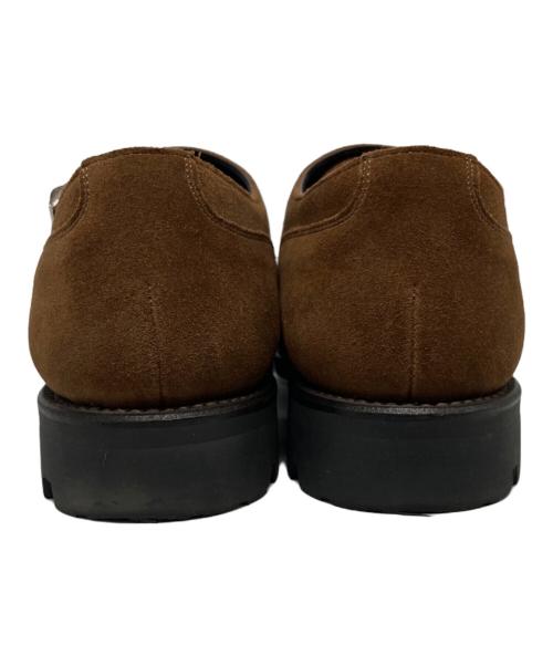 SHETLAND FOX（シェットランドフォックス）SHETLAND FOX (シェットランドフォックス) ダブルモンクストラップシューズ ブラウン サイズ:7 1/2の古着・服飾アイテム