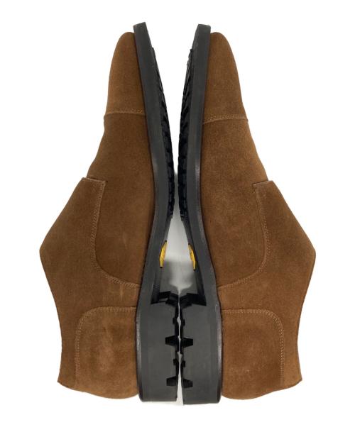 SHETLAND FOX（シェットランドフォックス）SHETLAND FOX (シェットランドフォックス) ダブルモンクストラップシューズ ブラウン サイズ:7 1/2の古着・服飾アイテム