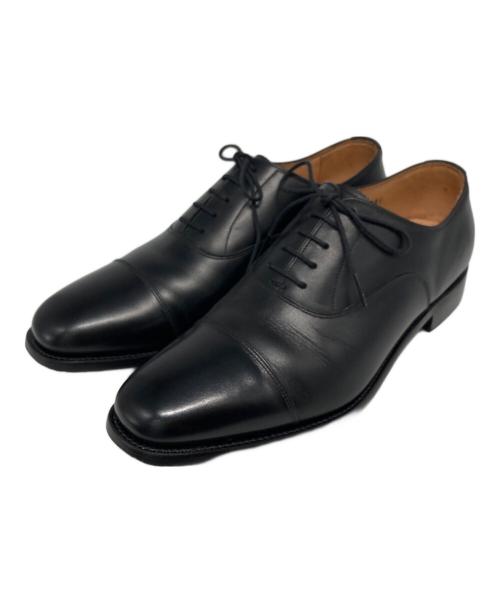 SCOTCH GRAIN（スコッチグレイン）SCOTCH GRAIN (スコッチグレイン) ストレートチップシューズ ブラック サイズ:24 1/2の古着・服飾アイテム