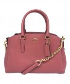 COACHコーチ）の古着「ミニセージキャリーオールハンドバッグ」｜ピンク