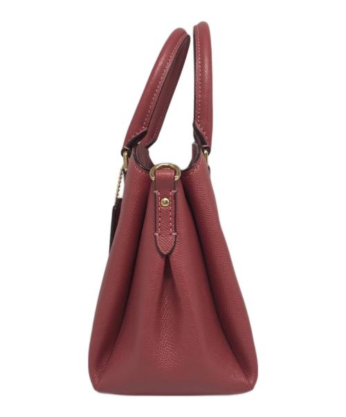 COACH（コーチ）COACH (コーチ) ミニセージキャリーオールハンドバッグ ピンクの古着・服飾アイテム