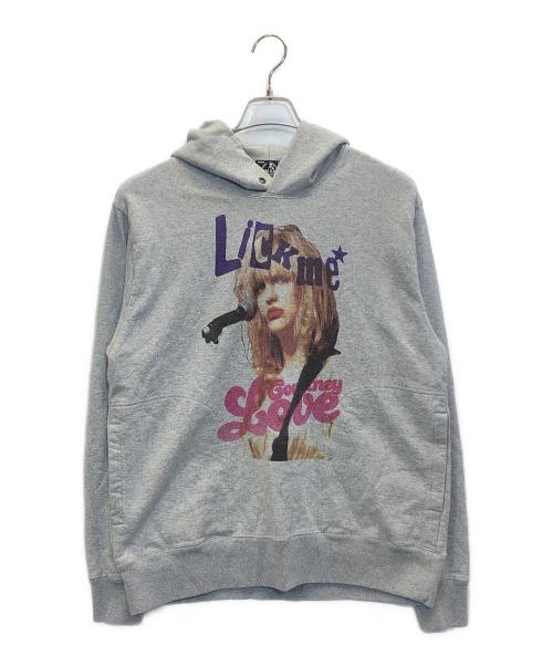 Hysteric Glamour（ヒステリックグラマー）Hysteric Glamour (ヒステリックグラマー) LICK ME LOVEパーカー グレー サイズ:Lの古着・服飾アイテム