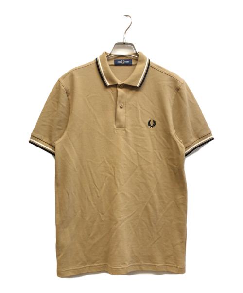FRED PERRY（フレッドペリー）FRED PERRY (フレッドペリー) ポロシャツ ベージュ サイズ:Sの古着・服飾アイテム