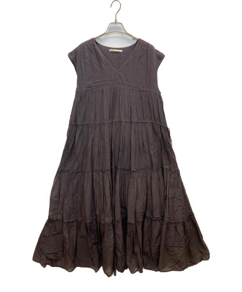 ne quittez pas（ヌキテパ）ne quittez pas (ヌキテパ) コットンボイルワンピース ブラック サイズ:FREEの古着・服飾アイテム