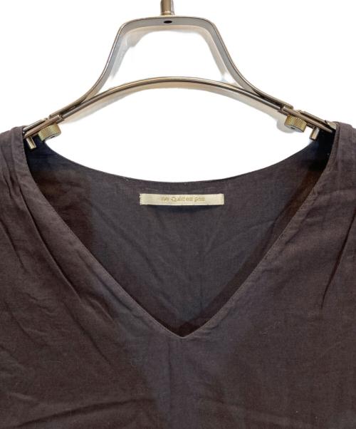 ne quittez pas（ヌキテパ）ne quittez pas (ヌキテパ) コットンボイルワンピース ブラック サイズ:FREEの古着・服飾アイテム