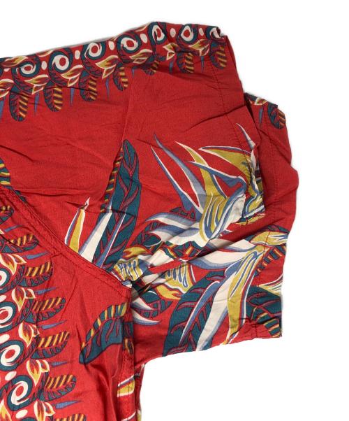 KAMEHAMEHA（カメハメハ）KAMEHAMEHA (カメハメハ) アロハシャツ レッド サイズ:Lの古着・服飾アイテム