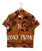 hawaiian holidayハワイアンホリディ）の古着「70's S/Sオープンカラーシャツ」｜ブラウン