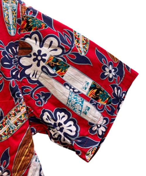 KAMEHAMEHA（カメハメハ）KAMEHAMEHA (カメハメハ) アロハシャツ レッド サイズ:Lの古着・服飾アイテム