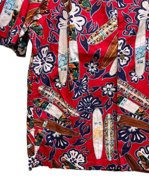 KAMEHAMEHA（カメハメハ）KAMEHAMEHA (カメハメハ) アロハシャツ レッド サイズ:Lの古着・服飾アイテム