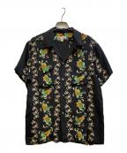 Dry Bonesドライボーンズ）の古着「半袖オープンカラーシャツ」｜ブラック