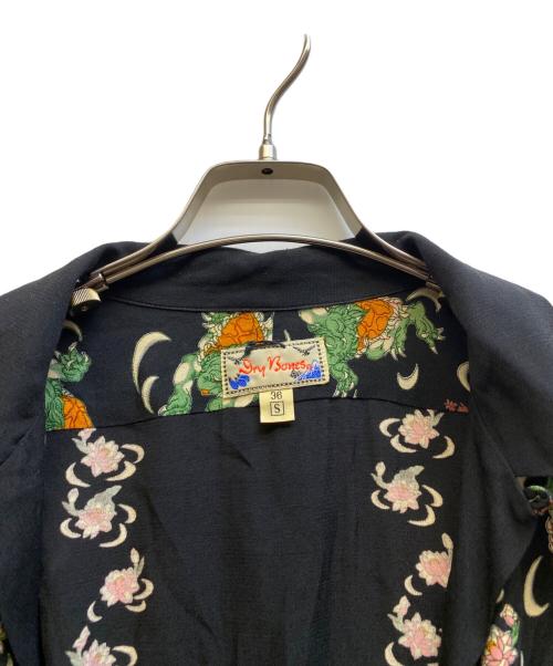 Dry Bones（ドライボーンズ）Dry bones (ドライボーンズ) 半袖オープンカラーシャツ ブラック サイズ:36の古着・服飾アイテム