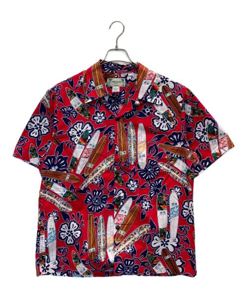 KAMEHAMEHA（カメハメハ）KAMEHAMEHA (カメハメハ) アロハシャツ レッド サイズ:Lの古着・服飾アイテム