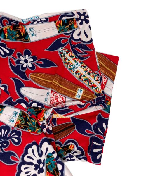 KAMEHAMEHA（カメハメハ）KAMEHAMEHA (カメハメハ) アロハシャツ レッド サイズ:Lの古着・服飾アイテム