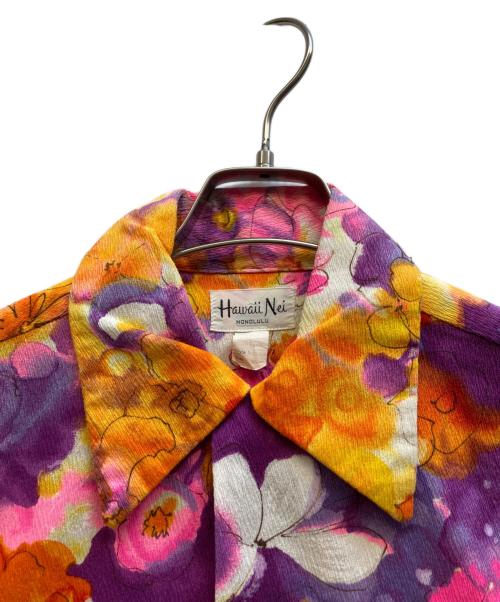 Hawaii Nei（ハワイネイ）Hawaii Nei (ハワイネイ) アロハシャツ パープル サイズ:Ⅿの古着・服飾アイテム