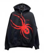 SUPREME×SPYDERシュプリーム×スパイダー）の古着「24FW Zip Up Hooded Sweatshirt」｜ブラック