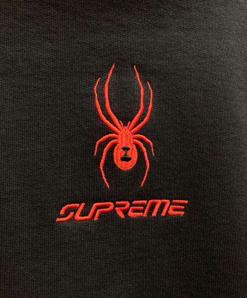 SUPREME（シュプリーム）SUPREME (シュプリーム) SPYDER (スパイダー) 24FW Zip Up Hooded Sweatshirt ブラック サイズ:SMALLの古着・服飾アイテム