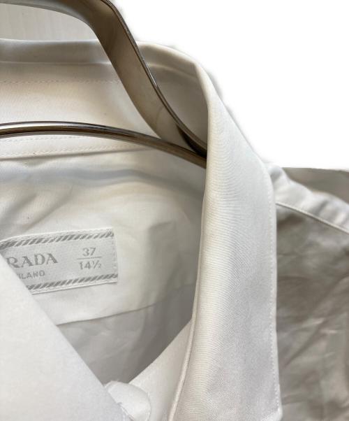 PRADA（プラダ）PRADA (プラダ) コットンポプリンシャツ ホワイト サイズ:37の古着・服飾アイテム