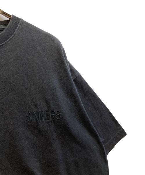BALENCIAGA（バレンシアガ）BALENCIAGA (バレンシアガ) SINNER 刺繍ビッグサイズTシャツ ブラック サイズ:Mの古着・服飾アイテム