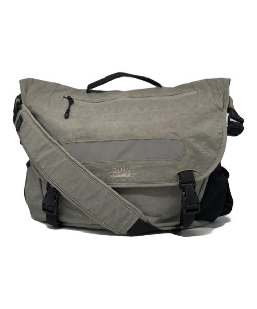SEDAN ALL-PURPOSE（セダンオールパーパス）SEDAN ALL-PURPOSE (セダンオールパーパス) Overdyed Nylon Messenger Bag グレーの古着・服飾アイテム