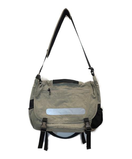 SEDAN ALL-PURPOSE（セダンオールパーパス）SEDAN ALL-PURPOSE (セダンオールパーパス) Overdyed Nylon Messenger Bag グレーの古着・服飾アイテム