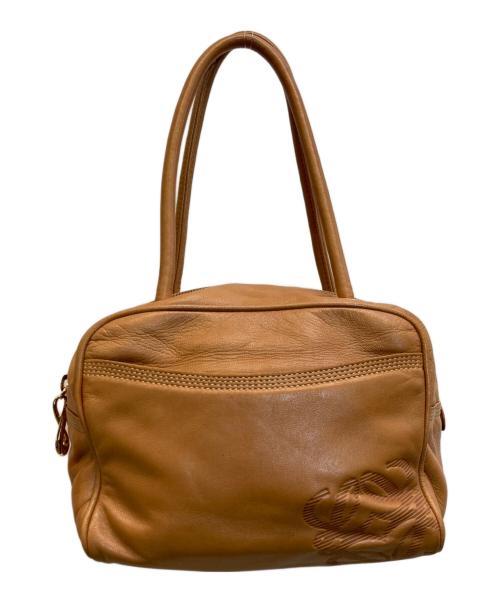 LOEWE（ロエベ）LOEWE (ロエベ) アナグラムロゴ ミニハンドバッグ ブラウンの古着・服飾アイテム